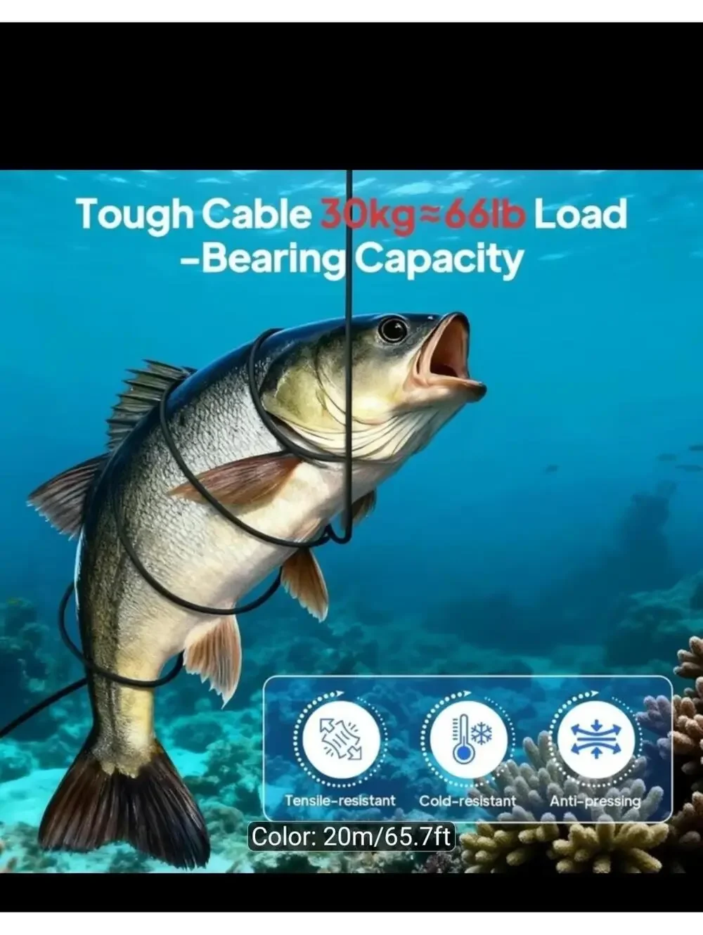 Upgrade] NO.1 HD 1080P Underwater Fishing Camera 7'' - w/10,